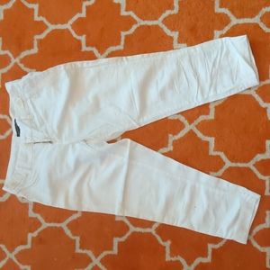 Banana republic white capri pants in size petite 0